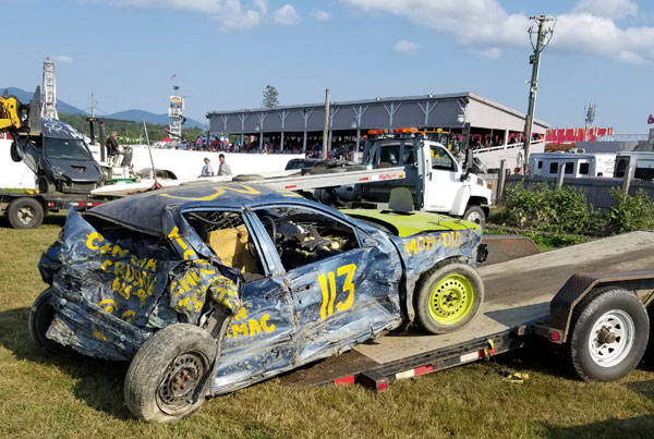 Another loser at the Cornish Fair auto demolition derby
