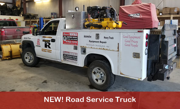 Trusted Rentals road service truck