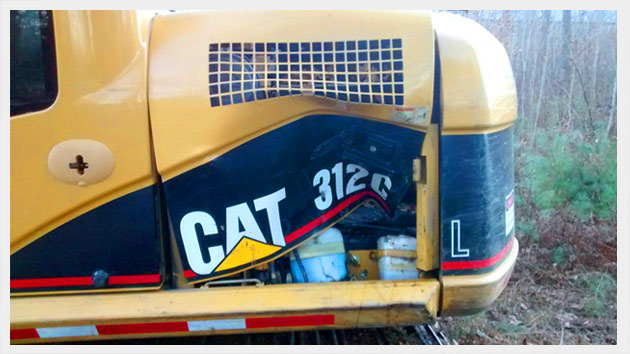 CAT 312C damage