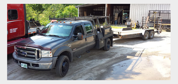 F550 Truck with Trailer