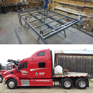 custom bed for semi tractor