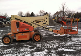 JLG lift before restoration
