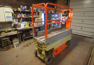 scissor lift after restoration